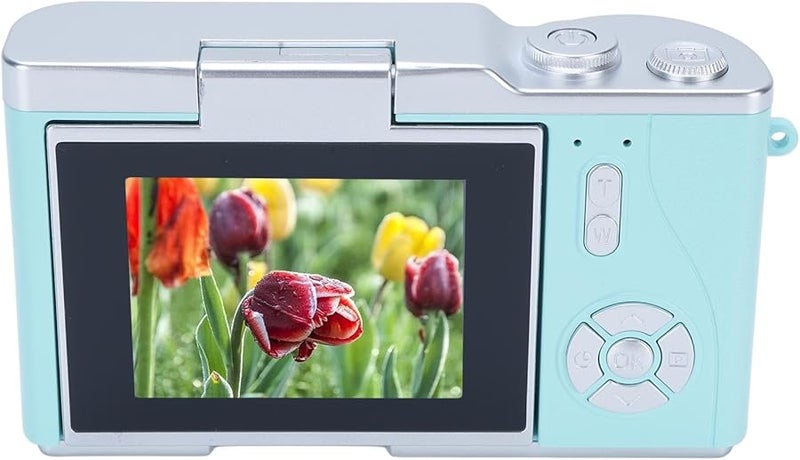 GOTOTOP 48MP Digital Camera 1080P Vlogging With 8X Zoom 2 4 Inch Flip Screen And LED Fill Light Green - Image 3